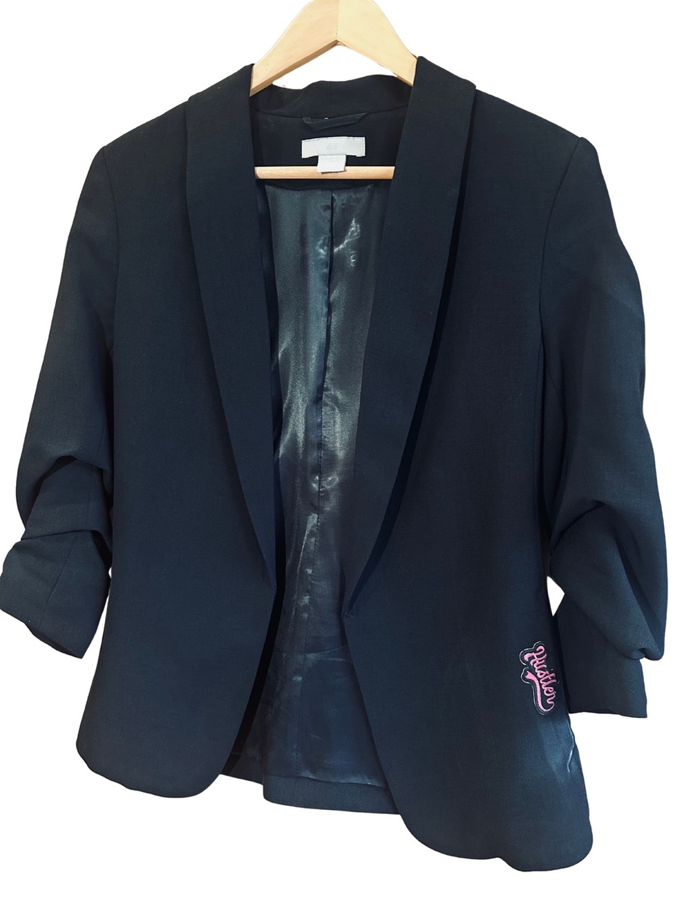 H&M XS Black Blazer CEO Hustler Booked Busy Blessed